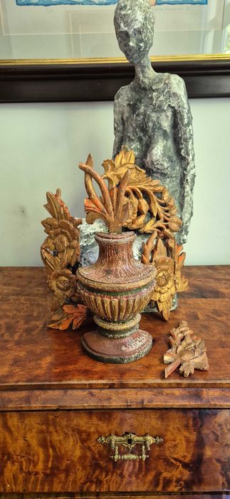 Barokowy renesansowy ornament dekor sztukateria polichromia XVIIIw