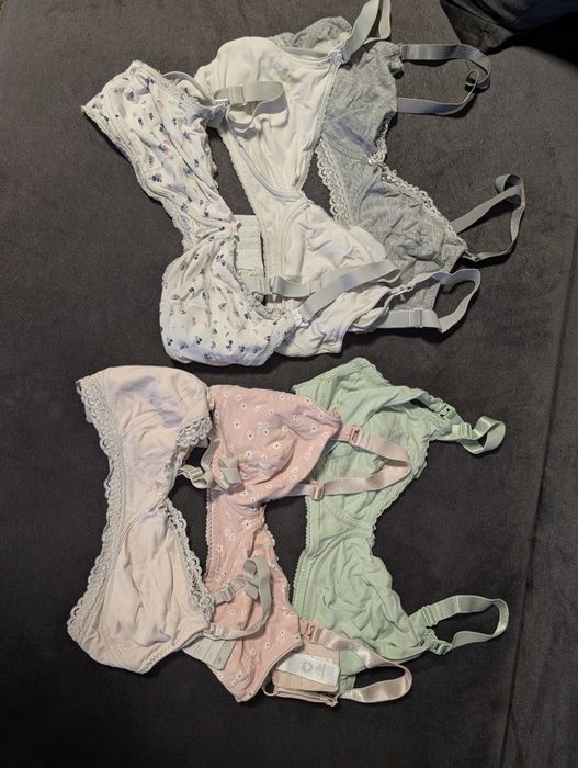 Biustonosze do karmienia 6 sztuk rozm S/M