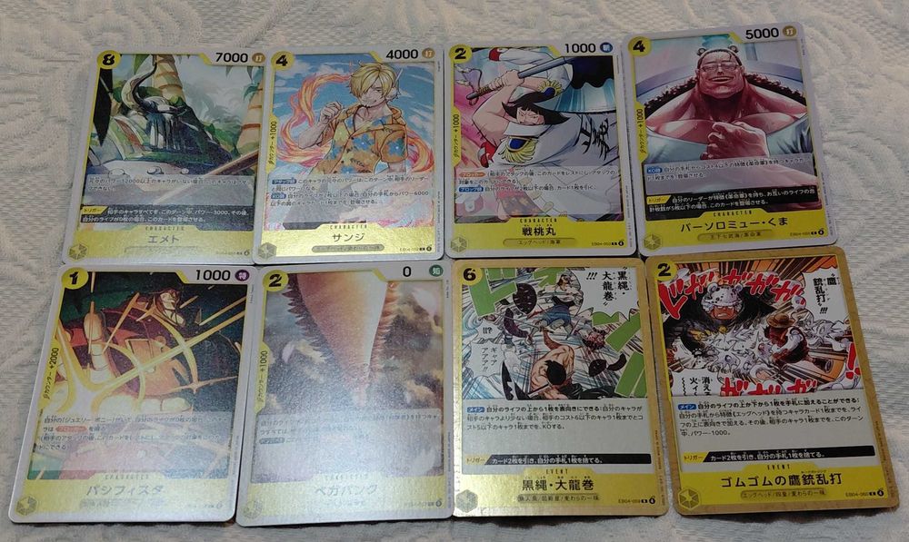 38 cartas one piece tcg eb04 japones