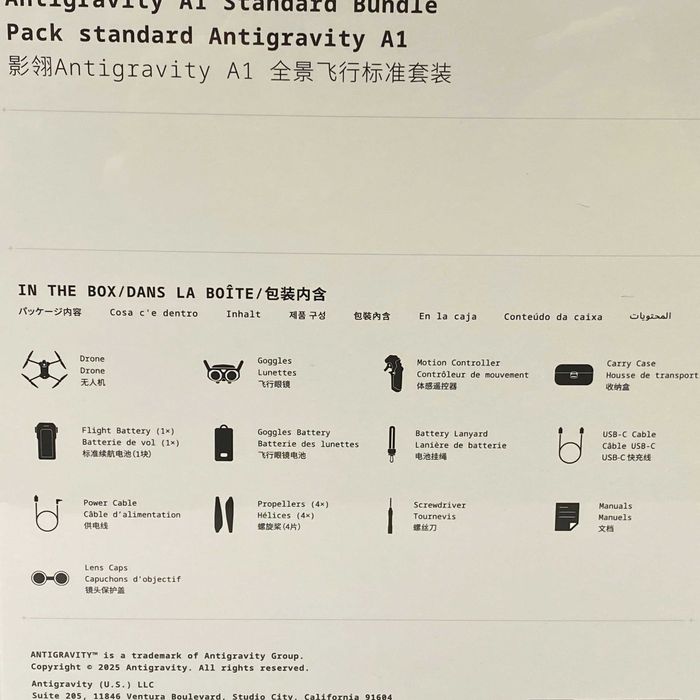 Insta360 Antigravity A1 | 360º 8K | Standard Bundle | SELADO