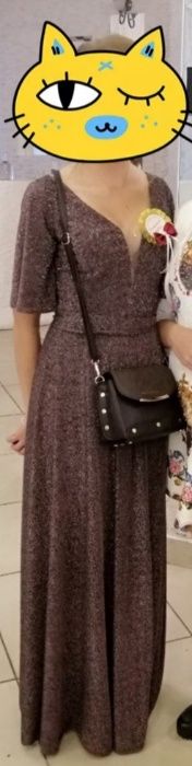 Вечірня сукня, люрекс