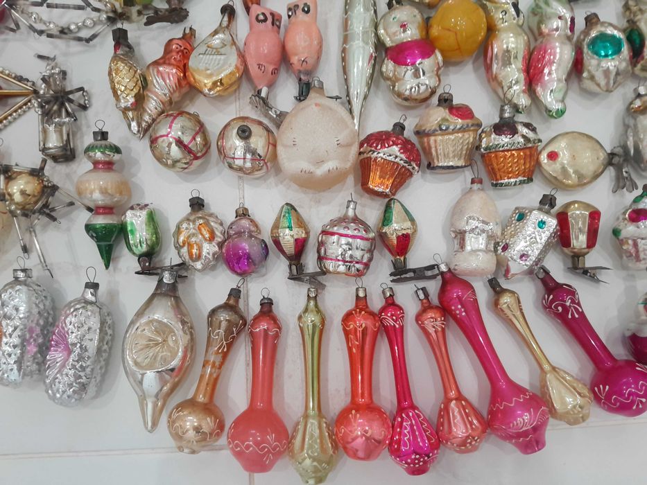 Zabawki  kolekcjonerskie. Choinki Ozdoby świąteczne z okresu ZSRR