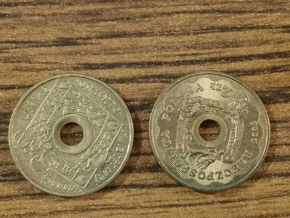 2 monety 2 zł okolicznościowe WOŚP