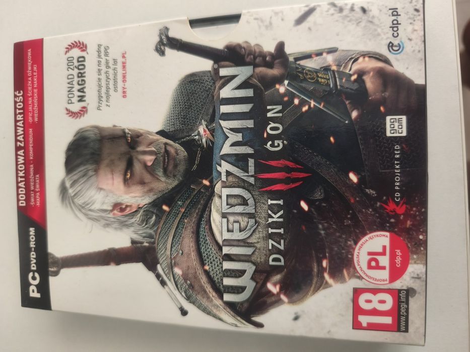 Gra PC dvd- ROM Wiedźmin dziki III gon