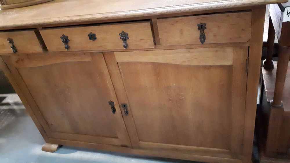 Kredens witryna secesyjny drewniany stylowy FV DOWÓZ