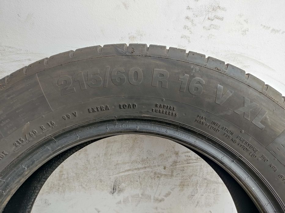 1x215/60R16 Continental ContiEcoContact 5, 2020 rok, 99V XL, 6,6mm