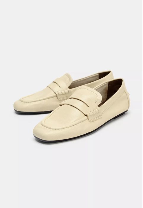 Дуже красиві лофери ,zara,шкіра нові з біркою , оригінал ,розмір 37