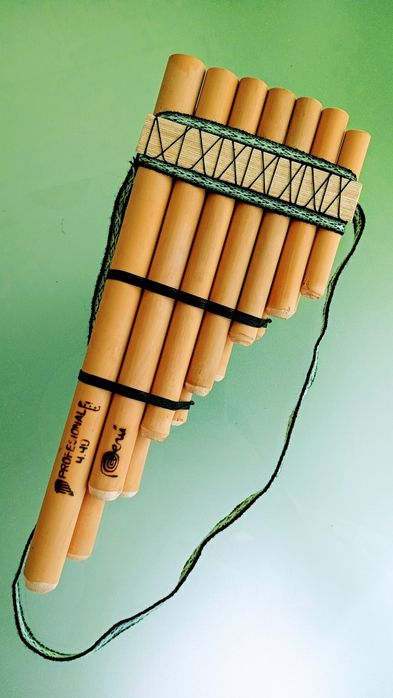 Flauta de pã peruana profissional + bolsa almofadada (nova)