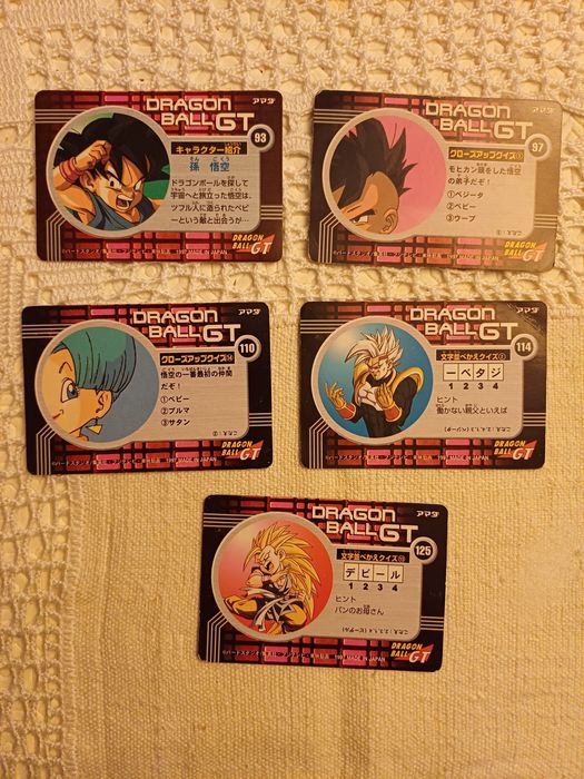 Cartas Dragon Ball GT 1997 (Japão)