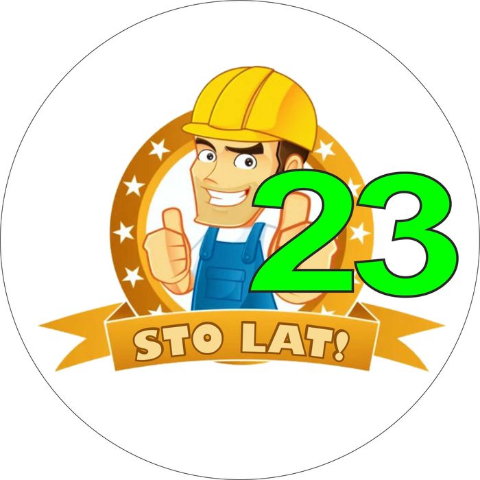 Pan Opłatek na tort - BUDOWLANIEC BOHATER