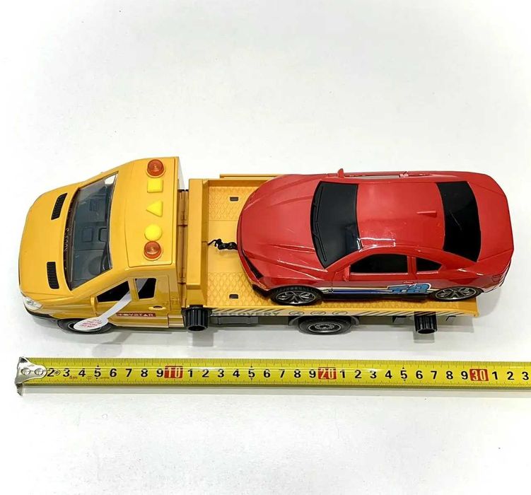 Спецтехніка Евакуатор інерція звуки підсвічування  Жовтий (666-66 P)