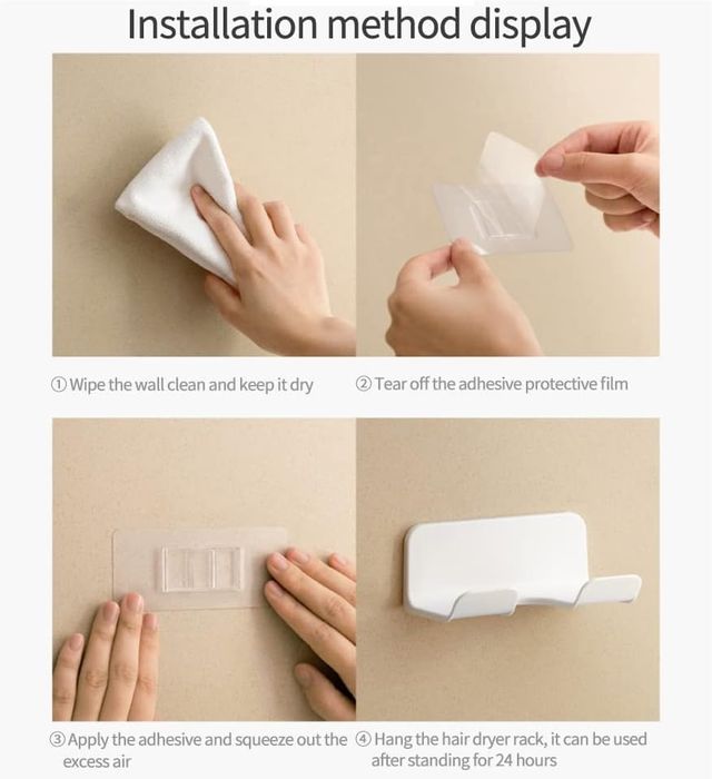 SKY DREAM Uchwyt na suszarkę, organizer na suszarkę do włosów samoprzy