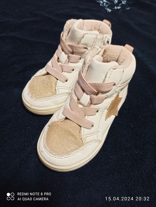 Утепленные кеды размер 22 H&M.