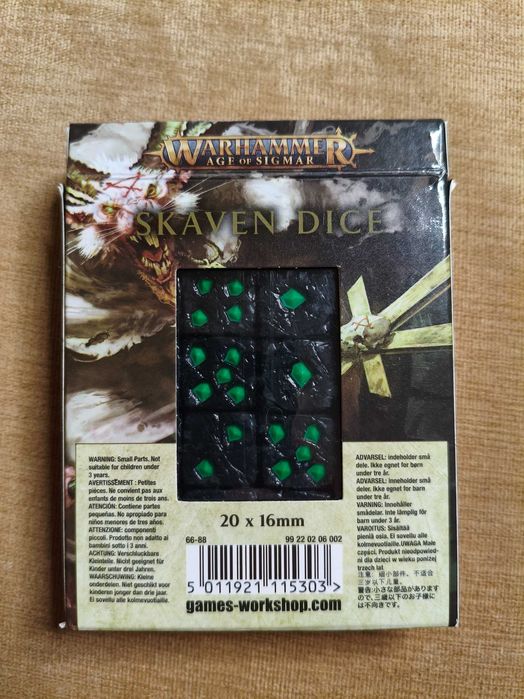 Games Workshop: Skaven Dice. Скавенские кубы/Скавенські куби.