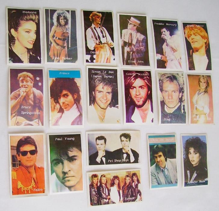 Autocolantes de Cantores/Grupos dos Anos 80
