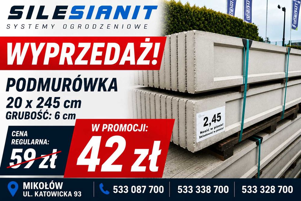 Podmurówka 245cm