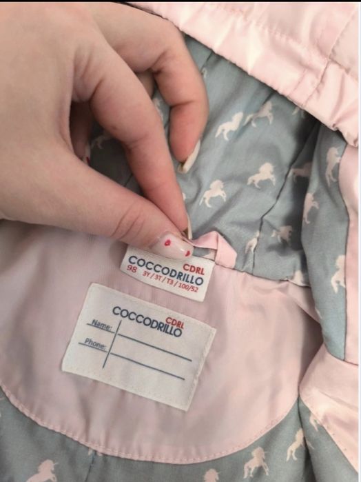 Urocza różowa kurtka Cocodrillo, rozmiar 98 cm