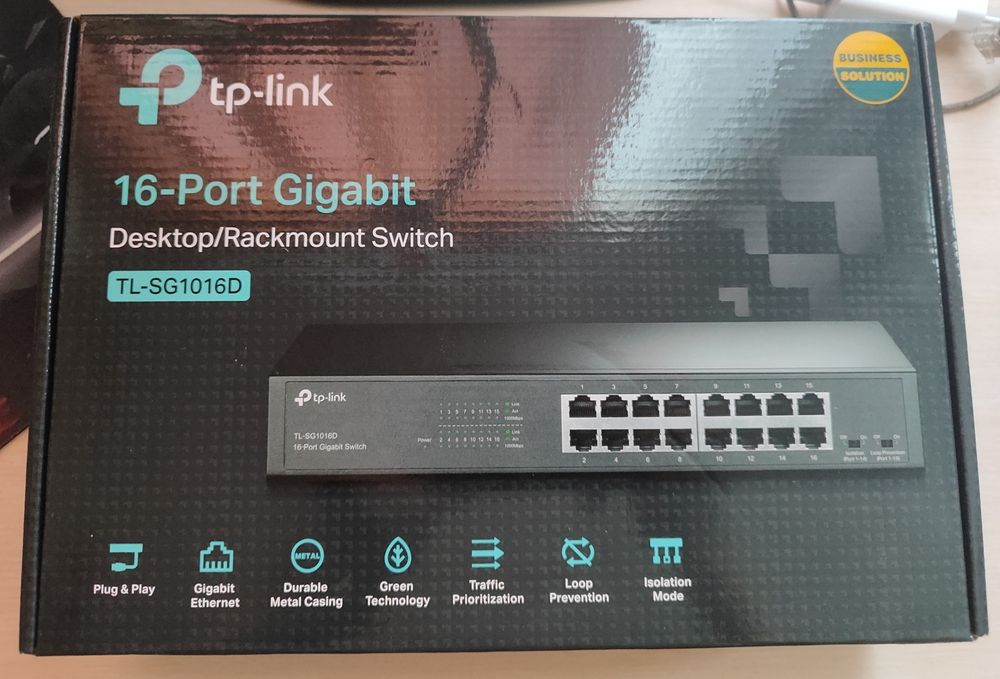 Гигабитный коммутатор tp link tl-sg1016d