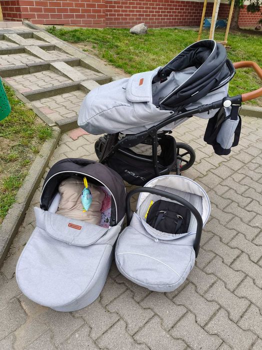 Wózek RIKO 3w1 stan bardzo dobry + GRATIS