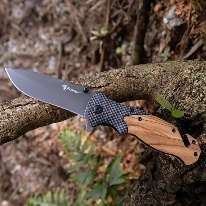 Nóż składany ratowniczy myśliwski survival 21cm taktyczny surwiwal
