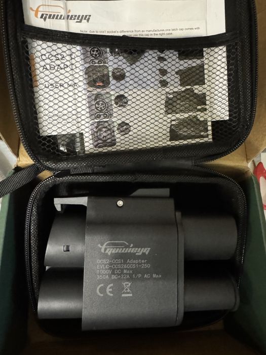 CCS2 to CCS1 250 kwt dc+ac Перехідник адаптер зарядки