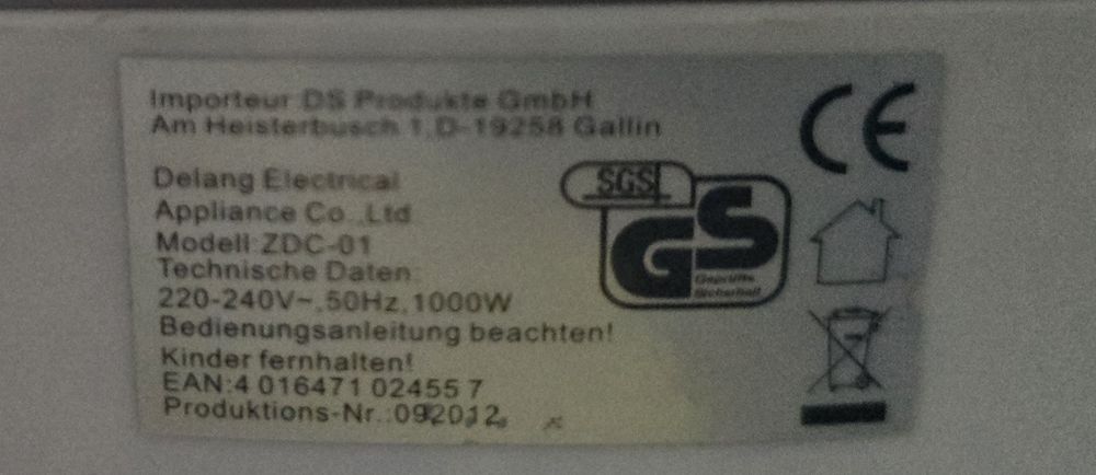 Frytownica halogenowa piekarnik
Delang el - ZDC-01