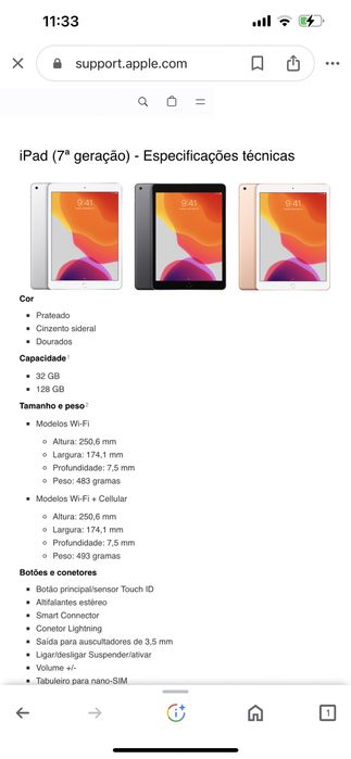 IPAD 7a geração 32G