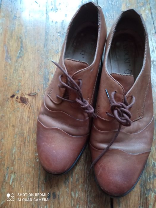 Półbuty damskie skórzane