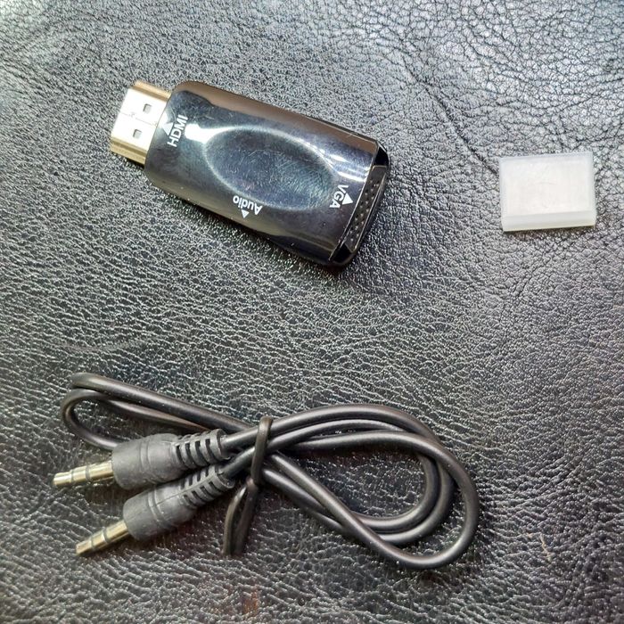 HDMI переходник на VGA с адаптером, 3.5 мм аудио разъем, HD 1080P+