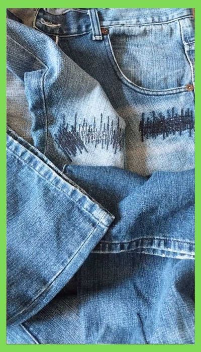 Чоловічі сині широкі баггі джинси батал р. 40 XXL Akademiks