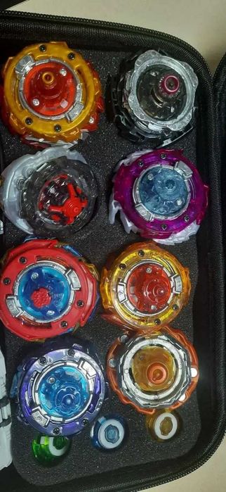 Набор волчков ​BeyBlade бейблейд 8шт арена запускалки сумка для хранен
