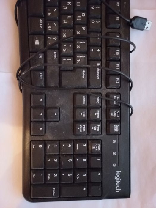 Мышка, клавиатура logitek