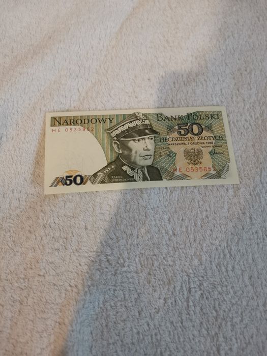 Banknot 50 zł Świerczewski