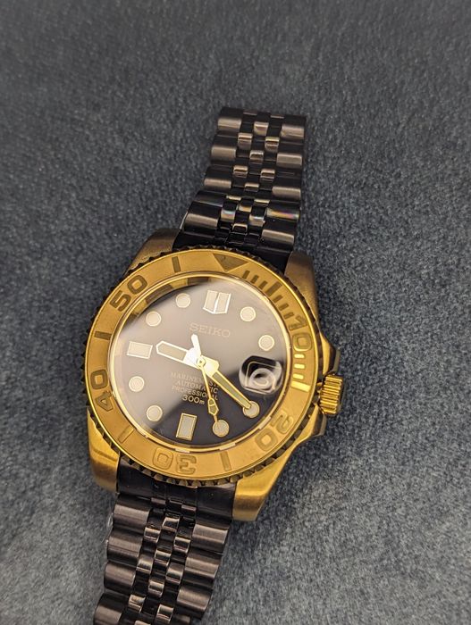 Seiko mod jedyny taki złoto czarny 1/1