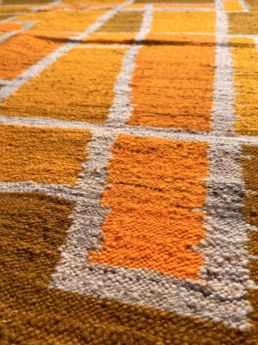 Kilim geometryczny lata 60 vintage PRL
