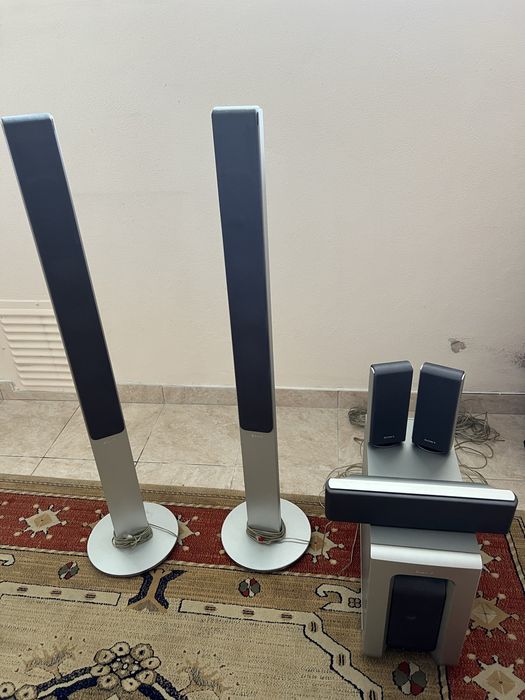 Sistema de Som Surround com fios 6 colunas
