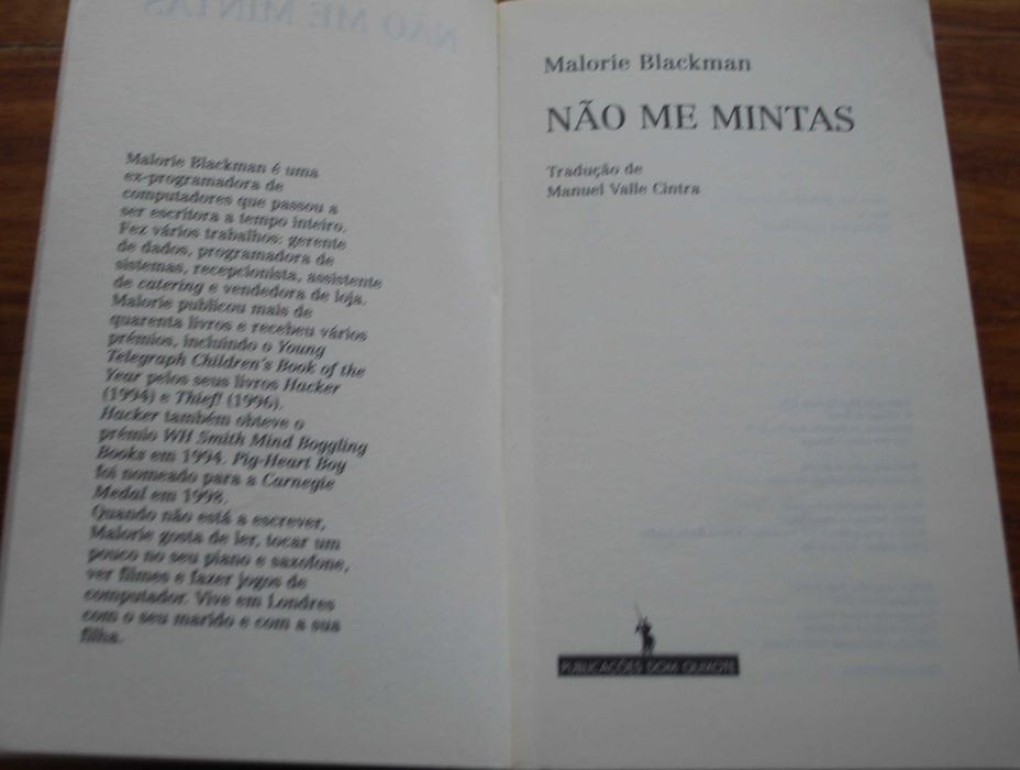 Não Me Mintas de Malorie Blackman
