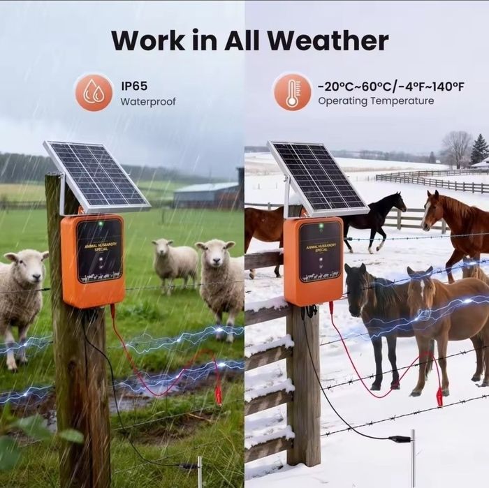 Cerca Eletrica c/ Painel Solar e Bateria