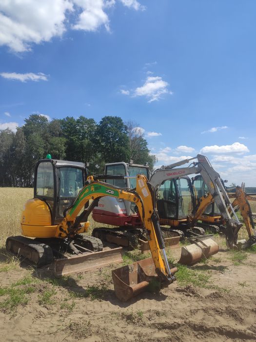 Wynajem minikoparki 1-9t miniładowarki wozidło