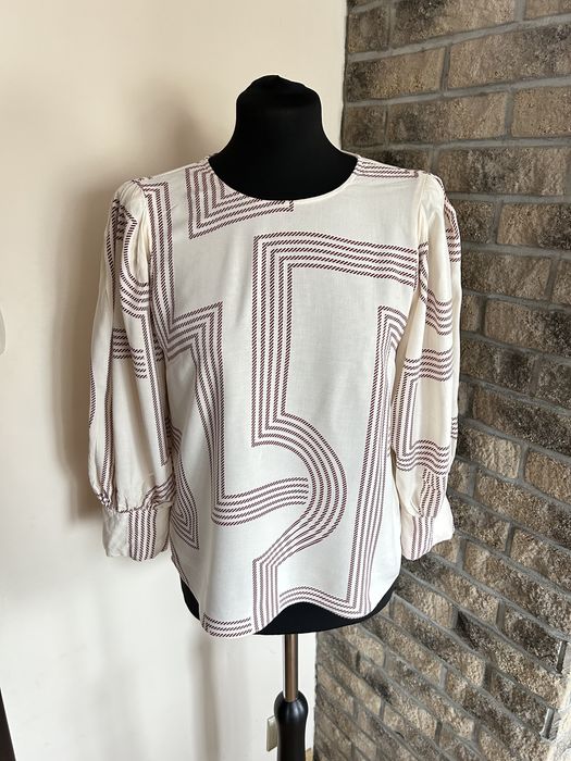 Kremowa bluzka H&M rozmiar M/38 wiskoza