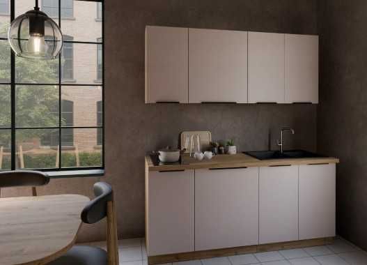 Meble kuchenne systemowe SOLEA modułowe stwórz własną kuchnie kaszmir