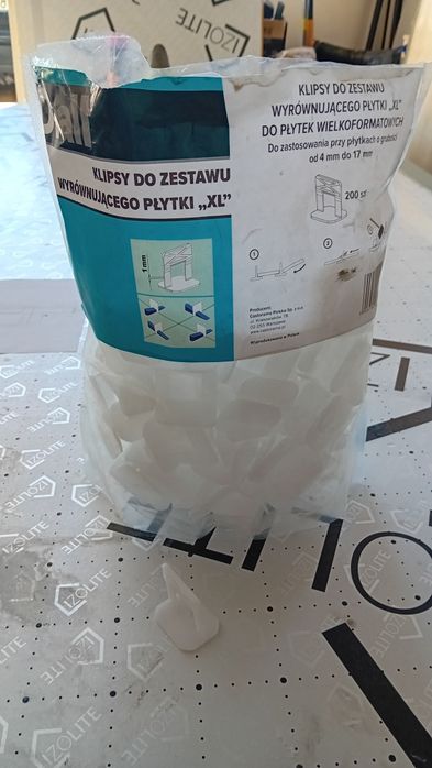 Klipsy do płytek wielkoformatowych Diall 200szt