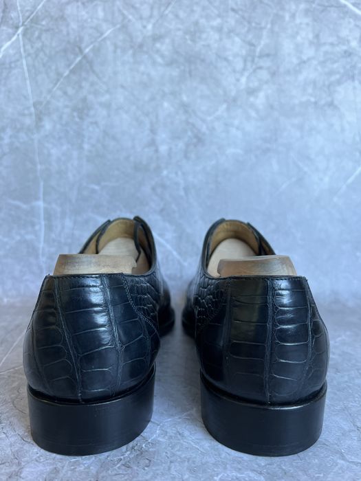 Artioli туфли мужские кожа крокодила 43