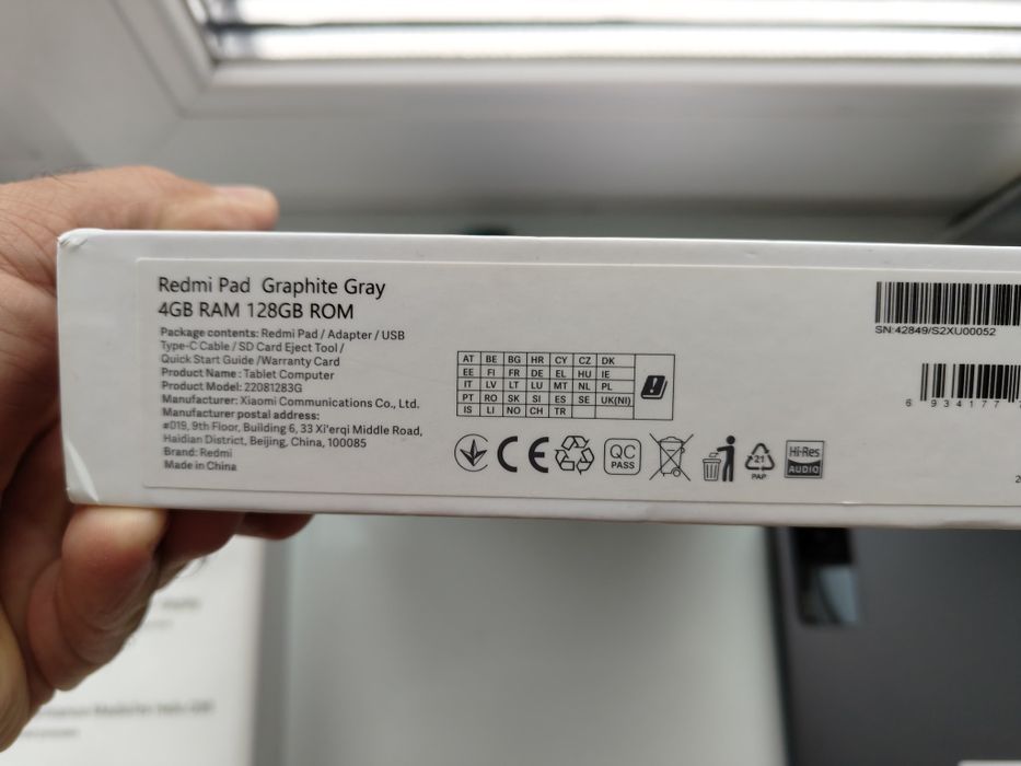 Redmi pad 4/126 Gb