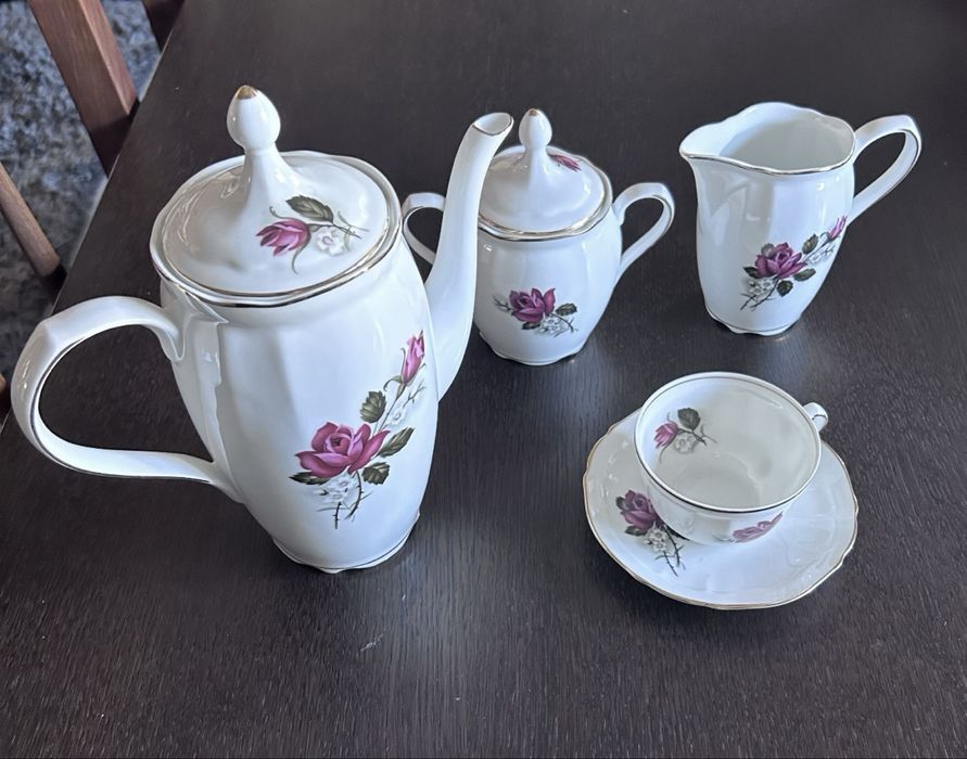 Serviço Café Vista Alegre antigo 15 peças - Novo  - Marca 32