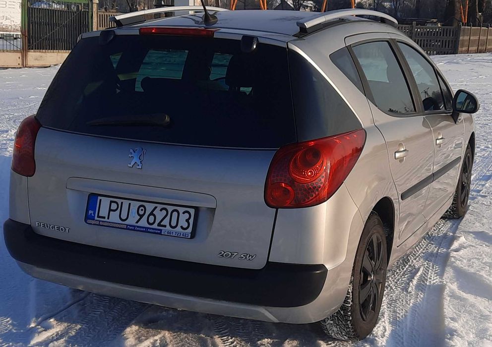 Peugeot 207 SW, 1.4 benzyna zwykły silnik, kombi, panoramiczny dach