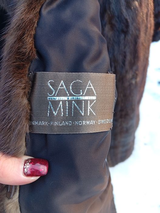 Futro naturalne płaszcz Norka