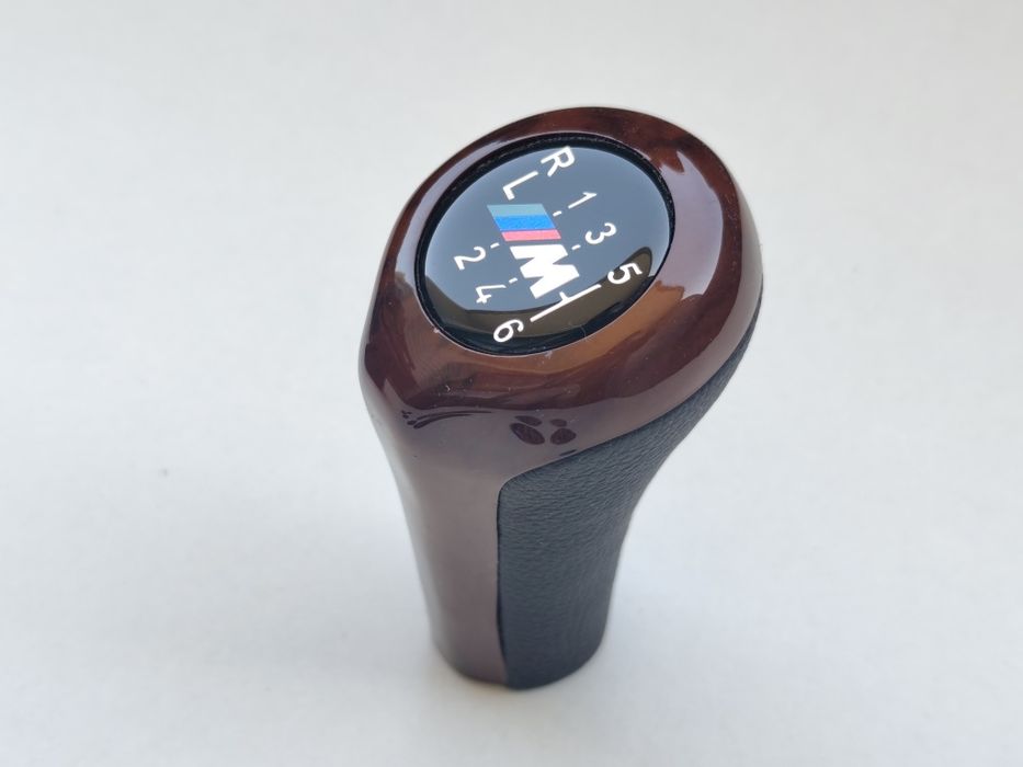 Manete Moca Manípulo Manopla Maçaneta Alavanca velocidades BMW Efeito Nogueira 5 6 M E30 E36 E46 E90 E91 E92 E93 E34 E39 E60 E61 F10 F11 F20 F30