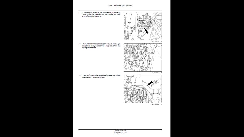 CASE STEIGER 370, 420 , 470 , 500, 540 ,580, 620 instrukcja napraw PL