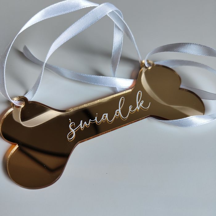 Tabliczka dla psa, kota z dowolnym napisem, typu  "moi ludzie biorą śl